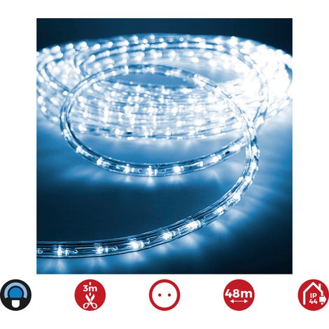 Flexiled LED 2-Wege Multifunktionaler Schlauch 48 m. 36 LEDs/m Blau IP44 (Innen- und Außeneinsatz) EDM