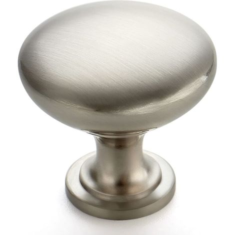 Lot de 5 poignées de meuble, poignées à un trou, convenant aux cuisines, salles de bains, armoires, commodes et placards, 28,6 mm x 28,6 mm x 23,6 mm (1/4)