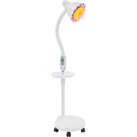 Lámpara de luz infrarroja, altura ajustable, alivio del dolor, blanca (1/2)