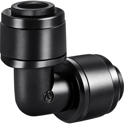 Lot de 30 raccords coudés d'irrigation goutte à goutte de 6,35 mm – Connecteurs de ligne d'égouttement de 6,35 mm pour tuyau d'irrigation goutte à goutte de 6,35 mm, pièces coudées sans fuite (1/4)