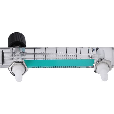 Durchflussmesser LZQ-5 2,5–25 l/min mit Regelventil für Sauerstoff/Luft/Gas (1/5)