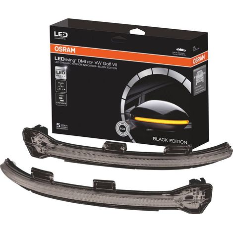 [GEBRAUCHT] B-Ware Osram LEDriving Auto Spiegelblinker Blinker Volkswagen Golf 7 Touran Schwarz (1/2)