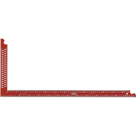 SOLA, 56132201, Piazza ZWCA Carpenter con fori di marcatura lunghezza guida 800 mm, rosso (1/2)