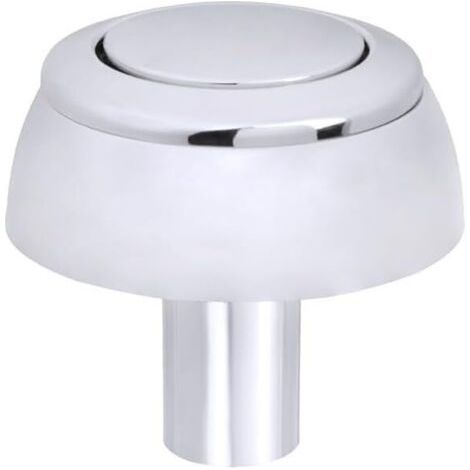 Bouton de chasse d'eau pour , bouton poussoir de rechange pour chasse d'eau, bouton de chasse d'ea, chromé (1/5)