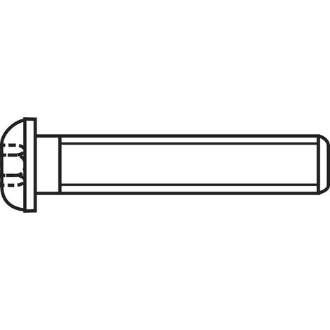 TOOLCRAFT 839805 Viti a testa bombata M5 12 mm Interno Esagonale Acciaio inox A2 100 pz.
