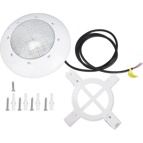 Lampe LED submersible IP68 pour piscine, spa, bassin et aquarium, 35W, lumière blanche, époxy encapsulée, durée 50 000h.