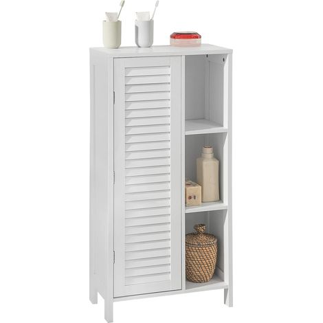 SoBuy Bathroom Storage Cabinet Cupboard,BZR39-W (1/5)