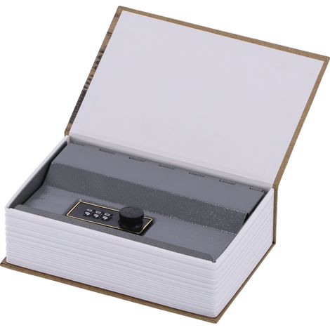 Mini coffre-fort en forme de livre, boîte de rangement pour objets importants (1/5)