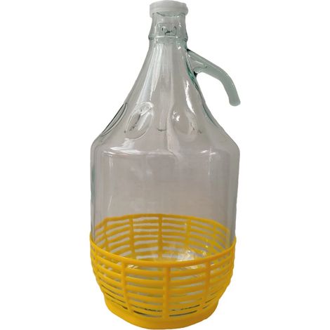 dama da 5litri con cestino e tappo in plastica
