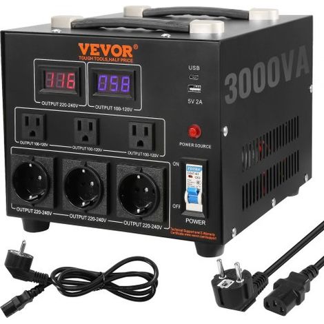 Transformateur 220 V⇄110 V Convertisseur de Tension Élévateur (1/5)
