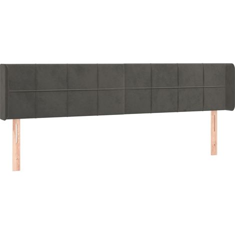 Maison Exclusive - Kopfteil mit Ohren Dunkelgrau 163x16x78/88 cm