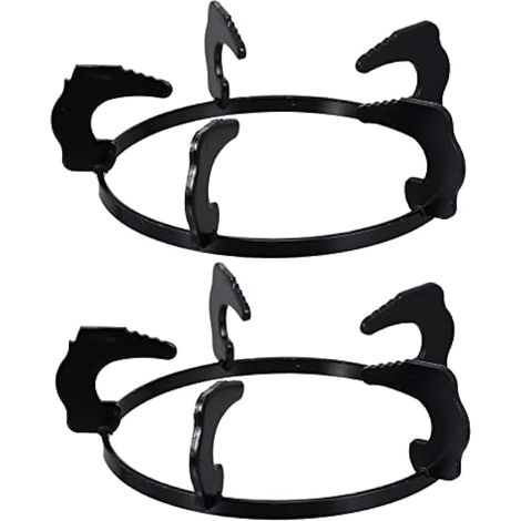 Lot de 2 supports de poêle à gaz en fonte pour cuisinière à gaz, support de brûleur de cuisine, support pour wok et casserole (1/5)
