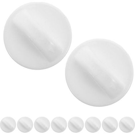 Bouton de Ventilateur 10 Pièces Blanc en Plastique, Réglage Vitesse Interrupteur à Bouton, Bouton de Minuterie, Pièce de Rechange pour Bouton de Réglage de Vitesse, Sandales Femme (1/5)