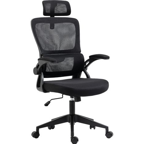 7H SEVEN HOUSE - Silla de Escritorio Ergonómica ErgoFlex Pro, Reposacabezas, Respaldo Transpirable, Altura Ajustable, Reclinable, Soporte Lumbar, Reposabrazos y Ruedas, Negro/Gris Oscuro/Gris Claro