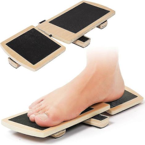 Planche d'équilibre pour fasciite plantaire, renforçateur de cheville et pied, exerceur d'orteils écartés, stabilisateur musculaire, plateau oscillant antidérapant, usage thérapeutique à domicile (1/5)