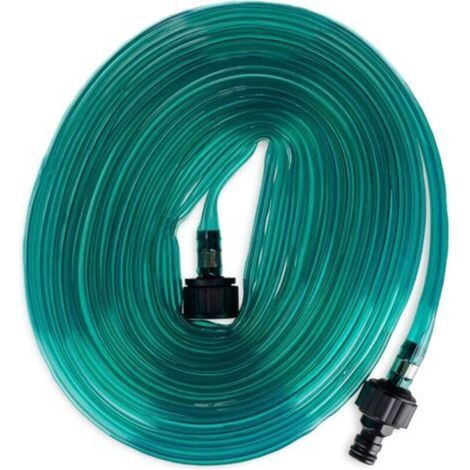 Tuyau d’arrosage, Lance à Eau d’Irrigation Plate, pour Le Jardin, Trous, prêt à la Connexion, 7,5 mètres, Vert (1/5)