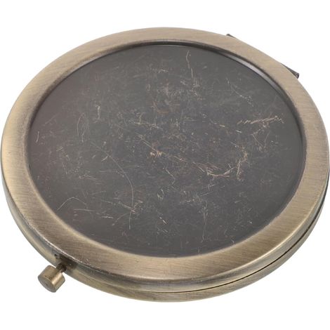 Miroir Compact Pliable Métal Miroir De Maquillage Portable pour Sac à Main Et Voyage Minuscule