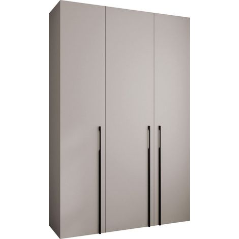 Armario Hartford 571, Cachemira, 246x160x42cm, Puertas de armario: Con bisagras, Número de estantes: 7 (1/5)