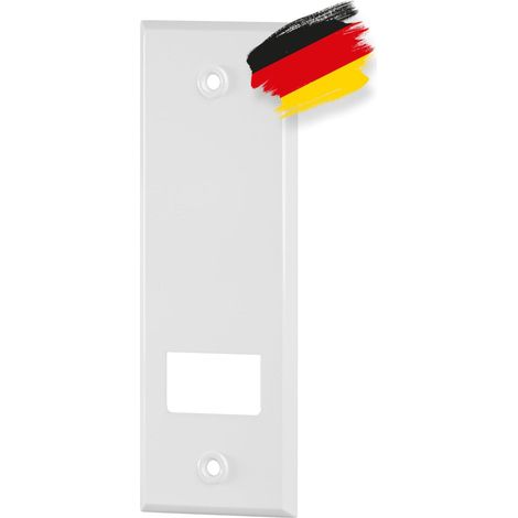 Cache de sangle de volet roulant en métal – Espacement des trous 185 mm – Ouverture maxi Enrouleur de sangle enduite – Plaque de recouvrement de volet roulant (1/5)