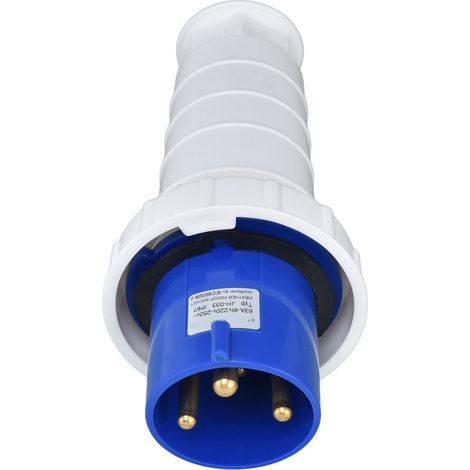 Connecteur industriel étanche pour câble, prise et fiche triphasée à 3 broches (2P+T), 220-250 V, 63 A (1/5)