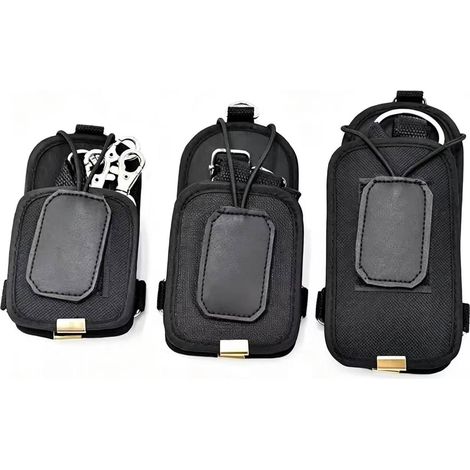 Schutzhülle für Walkie-Talkies, universelle Ledertasche für alle Marken von Handfunkgeräten, Funkgerätetasche aus Nylongewebe, Brusttasche, Umhängetasche (1/4)