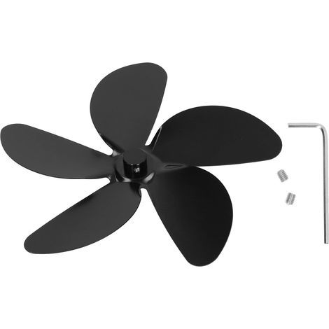 Ventilateur de Poêle à Bois, Grand Volume d'air Résistant à la Corrosion pour Lame de Ventilateur de Poêle pour Usage Domestique (1/5)