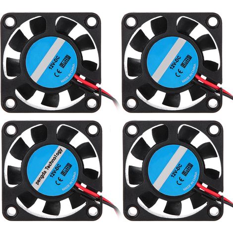 Lot de 4 ventilateurs haute vitesse pour imprimante 3D Makerbot (12 V, 7 000 tr/min, 6,7 CFM). (1/5)