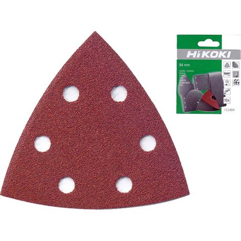 Accessori per levigatura Hitachi 753404 delta 94mm grana 100 confezione 10