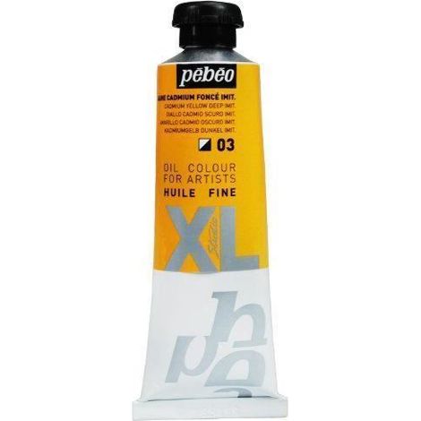 Peinture huile - PEBEO - 937003 - Jaune cadmium foncé - 37 ml - XL