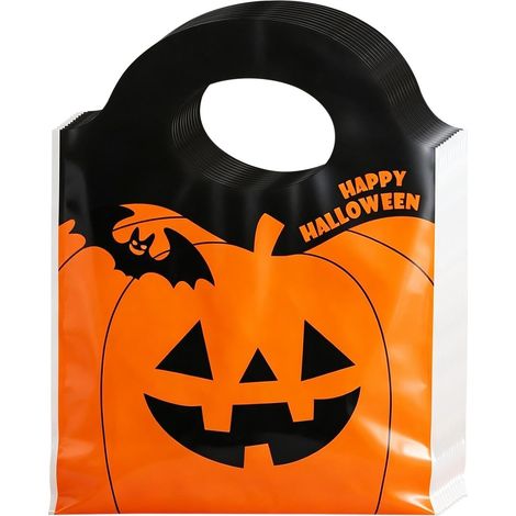 Halloween-Süßigkeitentüten (50 Stück), Mitgebseltüten und Fledermaus-Motive  Süßigkeitentüten für Partys, Motto-Veranstaltungen und Schulklassen (1/5)