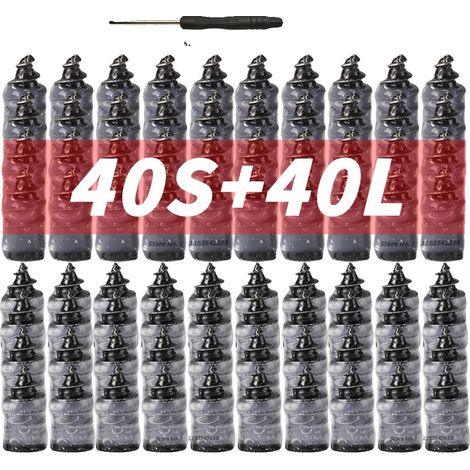 Kit de reparación de neumáticos, fácil instalación, material de caucho duradero, 80 piezas surtidas (1/2)