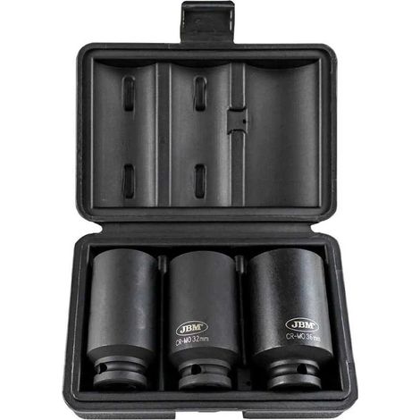 Chiavi e bussole jbm xzn impact sockets cromo molibdeno 3 pezzi