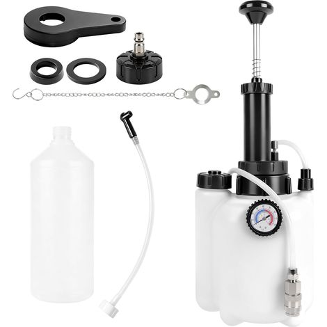 Dispositif d'échappement d'huile de frein manuel, dispositif d'échappement de pression d'échappement d'huile de frein de 3 litres, outil d'échappement de système de freinage automobile, avec extracteu (1/5)