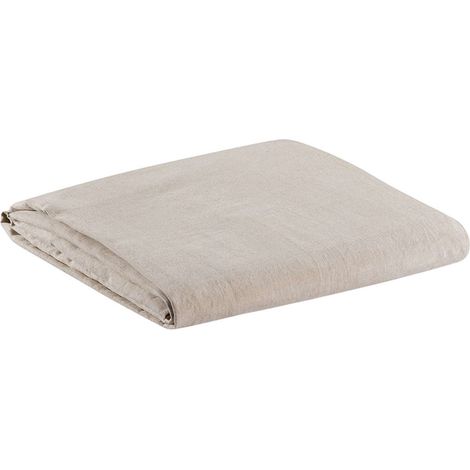 Fodera per materasso ZEFF in lino naturale 100% - Reversibile e trattato stonewash - Misura 140 x 190 cm (1/3)