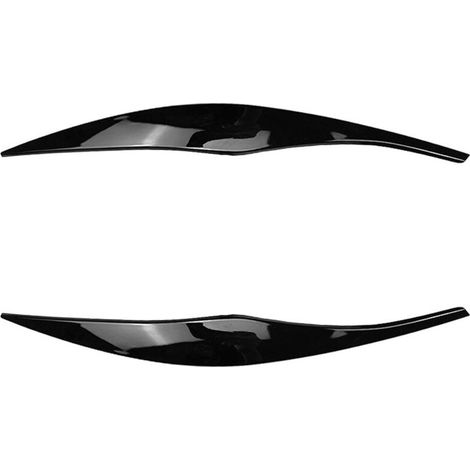 Garniture Autocollant Pour Phare BMW Série 3 E90 E91 2005 2012 Bande Sourcil Noir Brillant