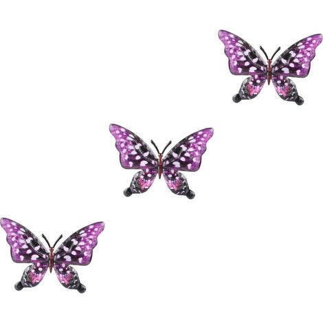 3pièces Décoration Murale Fer Artisanal Ornement Suspendu Intérieur Extérieur Métal Accessoire De Décoration Élégant Pour Maison Et Photographie (1/5)