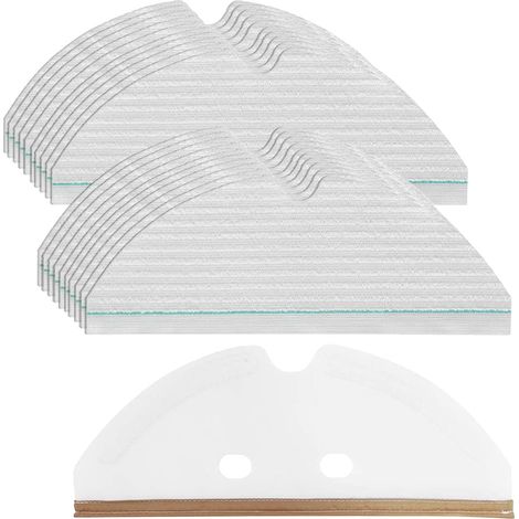 20 pièces Serpilliere Pièces détachées Accessoires pour Roborock S6 S5max E35 E2 Robot aspirateur, avec 2 Support tampon en tissu Wadrouille (1/5)