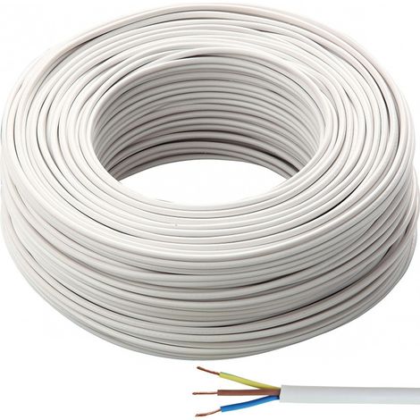 Câble En Caoutchouc 50 Mt Trifilé 3 Fils Trifilé Branché 3x1.0 Garantie (1/3)