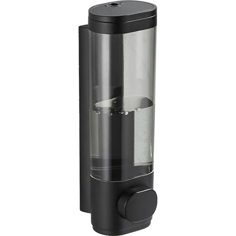 Dispenser manuale a pressione da 300 ml da parete, ideale per detersivo per piatti, lozione, bagnoschiuma e shampoo. Perfetto per casa, hotel, bagno e cucina.