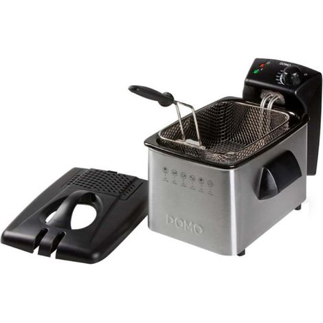Domo DO464FR freidora 3 litros plata negro (1/3)
