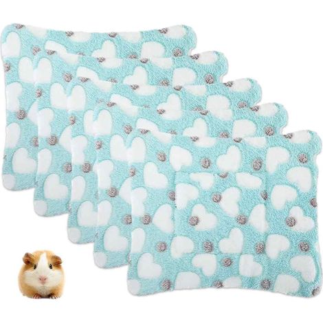 Lot de 5 tapis chauffants Love Pet blanc/gris pour hamster et lapin. (1/5)