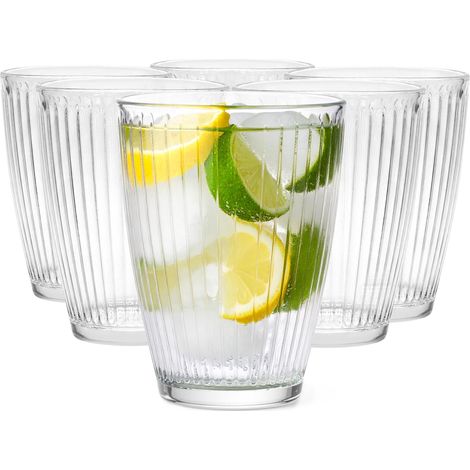 Verres à Eau, Jus, Cocktails, Cannelés, 400 ml (1/5)