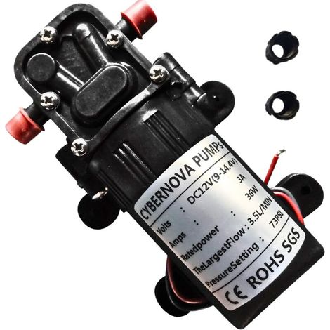 DC12V 73 PSI 3.5L/m Pompe à Eau Douce Pompe à diaphragme Pompe Auto-amorçante Pompe de pulvérisateur pour Ferme/Jardin/Irrigation par pulvérisation/Nettoyage de véhicules (1/4)