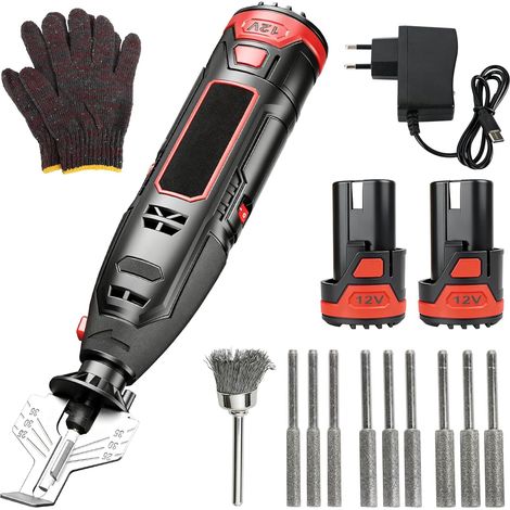 Affûteur de Chaîne de Tronçonneuse Électrique Sans Fil, Aiguiseur avec 9 Têtes de Meulage, Brosse en Alliage (1/5)