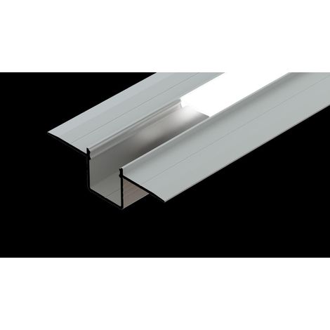 AL12-GLG5-RW-1000: Perfil arquitectónico de aluminio en bruto de 12,5 x 16 mm y 1000 mm para paneles de yeso.