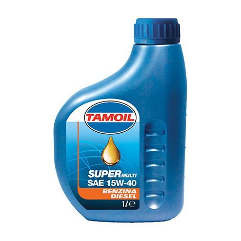 OLIO 4T MINERALE 15W40 SUPERMULTI TAMOIL - LT 1 SAE 15W40- 12 pezzi