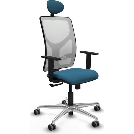 Chaise de bureau piqueras y crespo Motilla noir mousse épaisse (1/2)