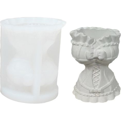 Jupe Vase Silicone moule résine époxy moule femme-vase creux (1/5)