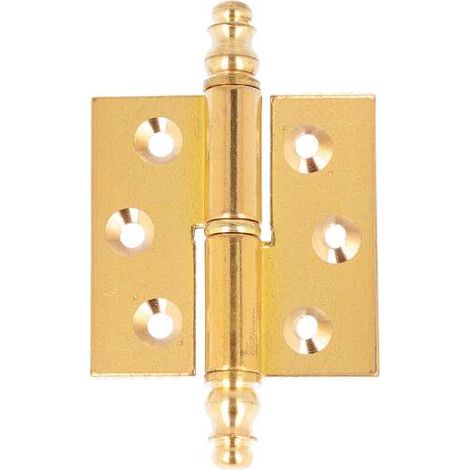 Cerniere a sfilare in ottone lucido 40x50mm sinistre