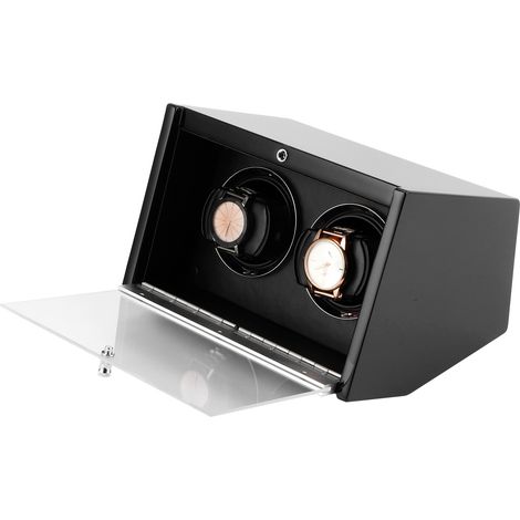 Coffret de rangement pour montre mécanique avec remontoir automatique réglable, boîtier d'exposition pour 1 montre, prise UE 100-240V (1/5)